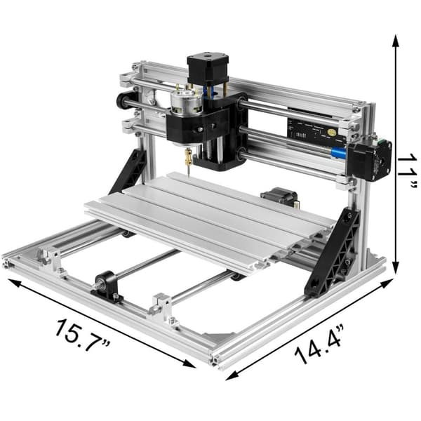 10000 rpm 3-axlig CNC gravyrmaskin med 500mw lasermodul, GRBL styrkort och offline-kontroller, hög prestanda, lätt att använda