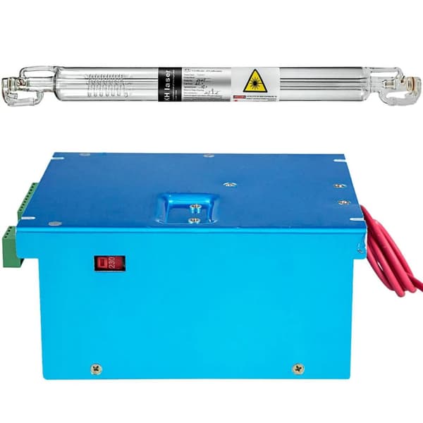 40W CO2-laserrör och laserströmförsörjning kit, TEMOO-läge, lätt att styra, lång livslängd, skyddsfunktion, bra kompatibilitet