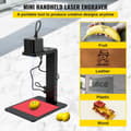 Miniatyrbild 2 av 10: 100x100mm portabel mini lasergraveringsmaskin med autofokusstativ, hög prestanda, variabel gravyrriktning, lättanvänd