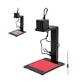 Miniatyrbild 1 av 10: 100x100mm portabel mini lasergraveringsmaskin med autofokusstativ, hög prestanda, variabel gravyrriktning, lättanvänd