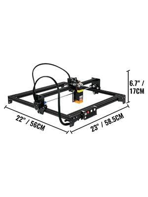 5,5W 41x40cm stationär lasergraveringsmaskin, utmärkt effekt, stabil struktur, hög kompatibilitet, enkel installation, bred applikation
