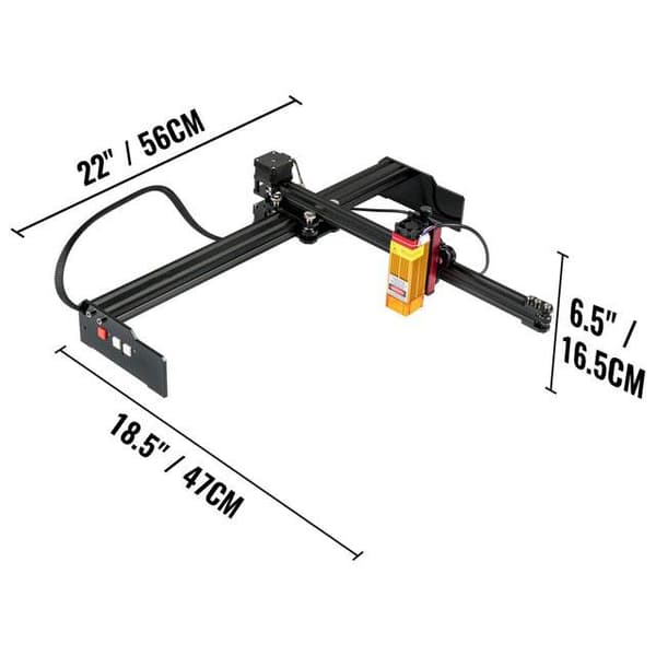 27x44cm 5,5W bärbar lasergraveringsmaskin med dubbla processorer, kraftfull prestanda, stark kompatibilitet, lätt att använda