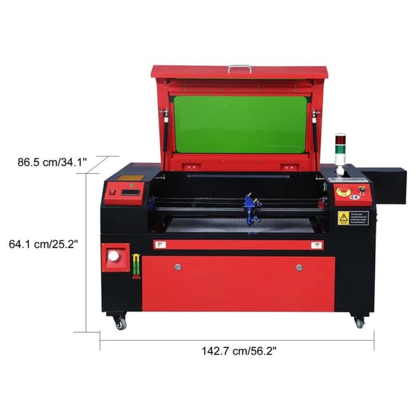 80W 50x70cm CO2 lasergraveringsmaskin med digital kontrollpanel, stort arbetsområde, hög precision, säker och enkel användning