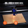 Miniatyrbild 4 av 10: 130W 90x140cm CO2 lasergraveringsmaskin med digital kontrollpanel, stort arbetsområde, hög precision, säker och enkel användning