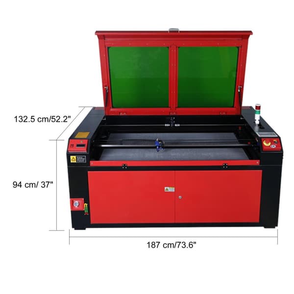 130W 90x140cm CO2 lasergraveringsmaskin med digital kontrollpanel, stort arbetsområde, hög precision, säker och enkel användning
