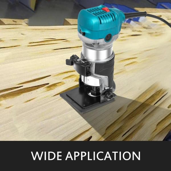710W 10000-30000 RPM elektrisk träfrässats, 6 variabla hastigheter trätrimmer, smidig mjukstart, exakta inställningar, ergonomisk design
