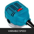 Miniatyrbild 5 av 7: 710W 10000-30000 RPM elektrisk träfrässats, 6 variabla hastigheter trätrimmer, smidig mjukstart, exakta inställningar, ergonomisk design