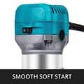 Miniatyrbild 6 av 7: 710W 10000-30000 RPM elektrisk träfrässats, 6 variabla hastigheter trätrimmer, smidig mjukstart, exakta inställningar, ergonomisk design