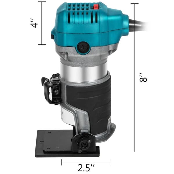 710W 10000-30000 RPM elektrisk träfrässats, 6 variabla hastigheter trätrimmer, smidig mjukstart, exakta inställningar, ergonomisk design