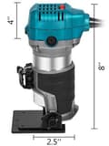 Miniatyrbild 8 av 8: 6-växlad elektrisk handtrimmer träfräs,10 000-30 000 RPM, smidig mjukstart