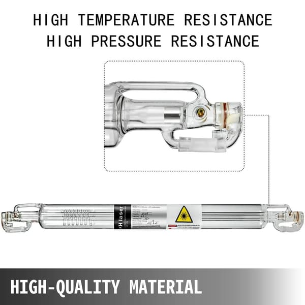 700 mm längd 40W CO2-laserrör för lasergraveringsmaskin, lasermarkeringsmaskin, laserskärmaskin, högpresterande