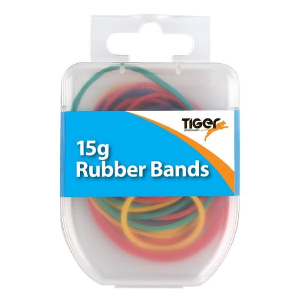 Tiger Stationery Viktiga gummiband Multicoloured One Size
