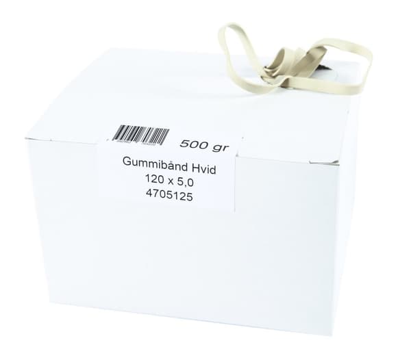 Gummiband 120x5mm vita 0,5kg 345/fp