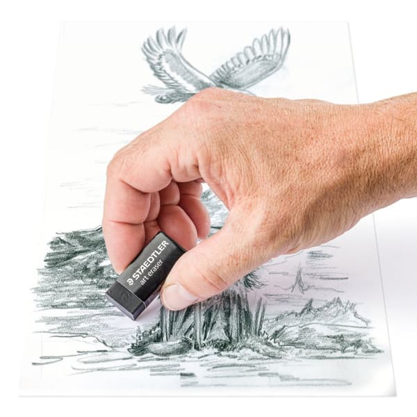 Svart Rasoplast Staedtler B30 suddblister 2st