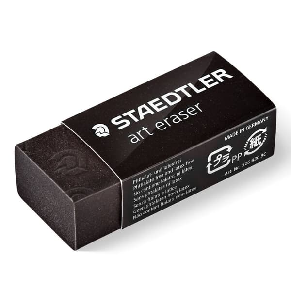 Svart Rasoplast Staedtler B30 suddblister 2st