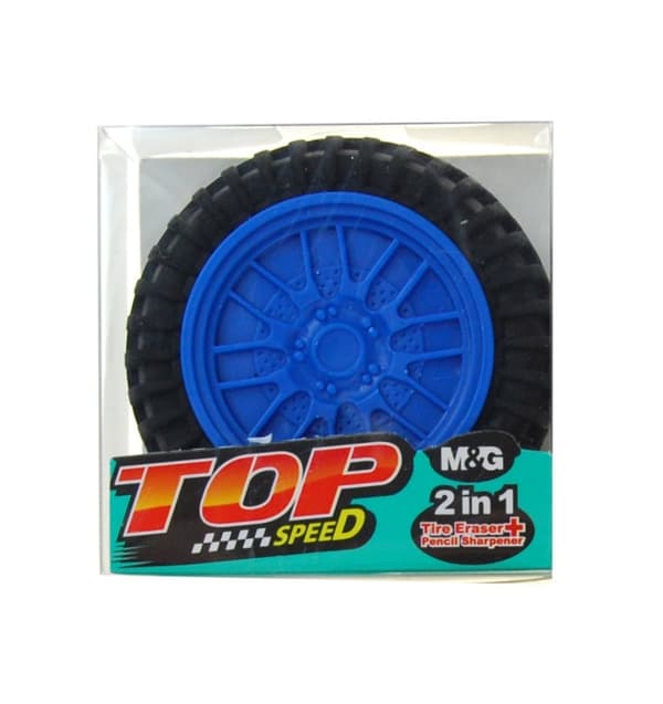 2in1 Sharpener Eraser Tire Top Speed M&G