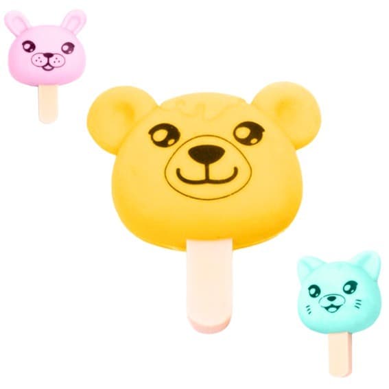 Kidea Scented Eraser Lollipops Animals