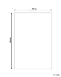 Pikkukuva 3 / 6: Liukuestematto valkoinen 140 x 70 cm PVC polyesteri leikattava kestävä suorakulmio