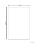 Miniatyrbilde 3 av 6: Antisklimatte Hvit 110 x 140 cm Vanntett materiale Sklibeskyttelse til gulvteppe