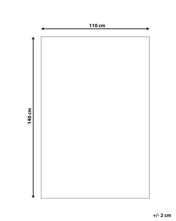 Antisklimatte Hvit 110 x 140 cm Vanntett materiale Sklibeskyttelse til gulvteppe