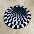 Miniatyrbild 2 av 5: Rund Vortex 3D illusionsmatta - 100 cm - halkfri