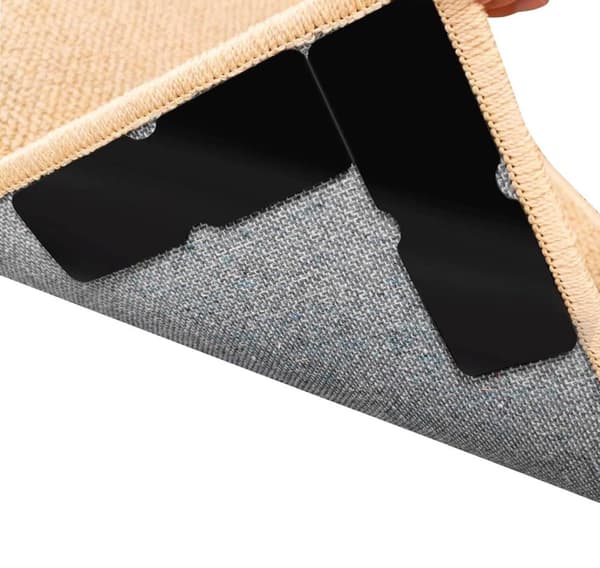 Lollanda Halkskydd för Mattor - Antiskid matta underlägg Perfekta för Matta och Möbler Svart 8-Pack