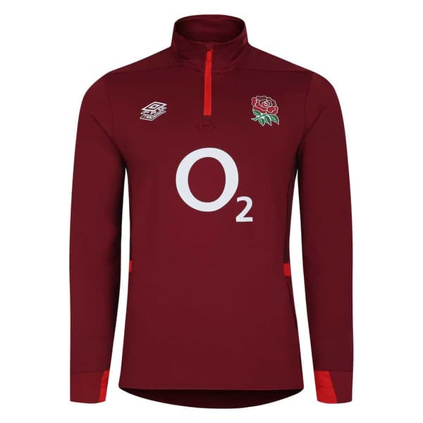 Umbro Kortærmet T-shirt England Mid Layer Rød L