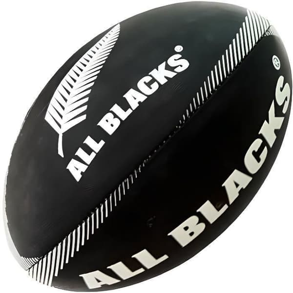Rugbybold - GILBERT - All Blacks Midi Supporter - Sort og hvid - Blandet - Voksen/Barn