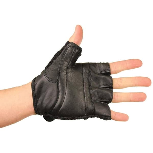 Fitness Mad Unisex voksen læder fingerløse handsker