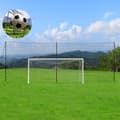 Miniatyrbillede 3 af 4: Fodboldindfangningsnet, kraftig design, genanvendeligt til udendørs træning
