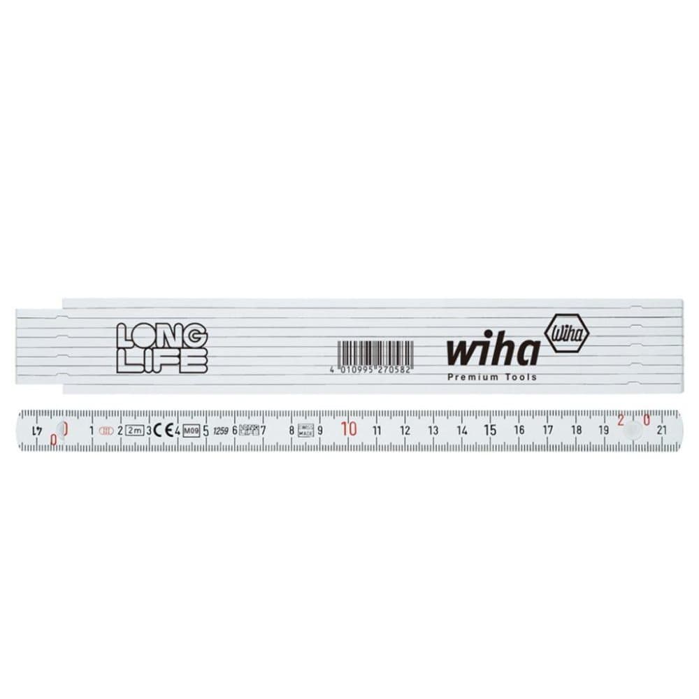 Wiha tommestok LongLife 410 2000 2 m hvid