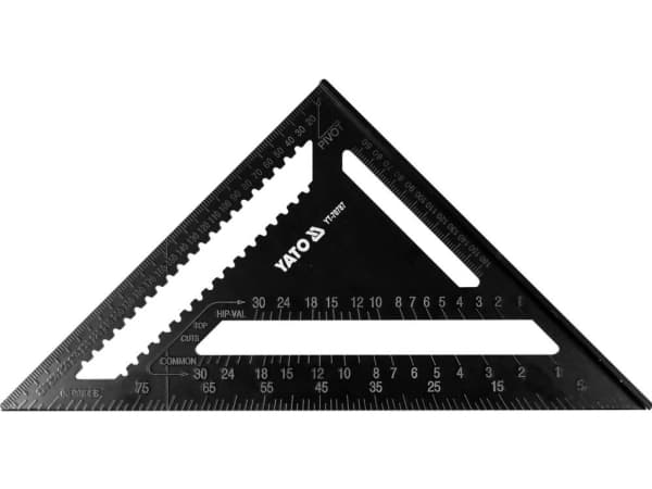 Yato YT-70787, Yhdistelmäsuorakulma, Musta, Alumiini, 30 cm