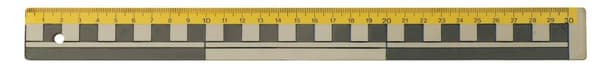 Linjal 30cm dm/cm/mm-grader plast 10/fp