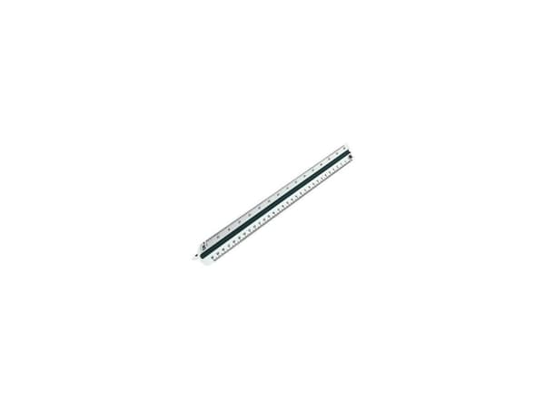 Rumold 150/1/30, Skrivbordslinjal, Plast, Vit, 300 mm, 73 g, 1 styck