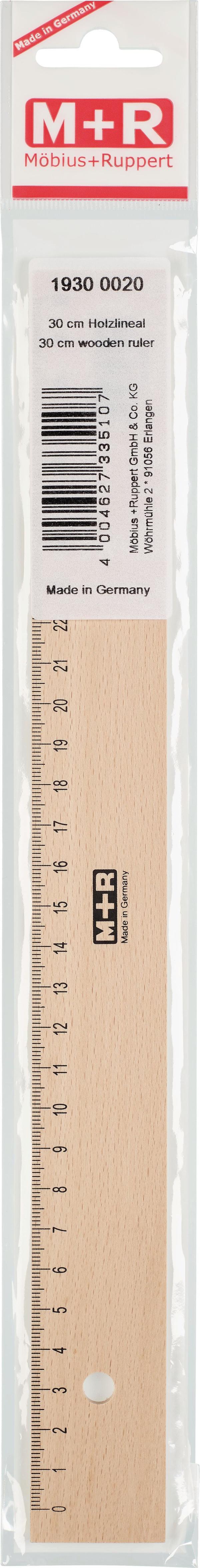 Linjal i trä 30 cm 10st