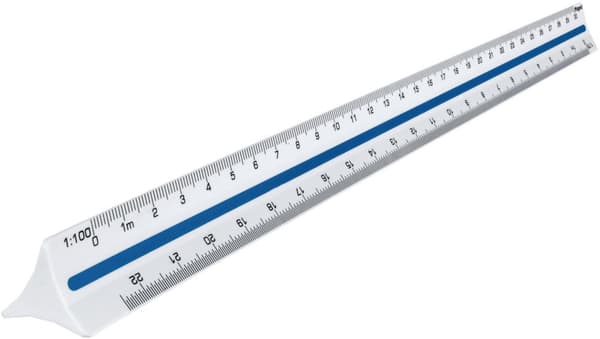 Skallinjal MAPED skalor 1:20-1:125 30cm