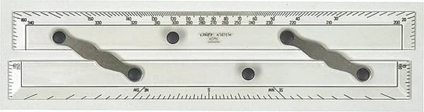 Linex parallel lineal A1615M 38cm transparent