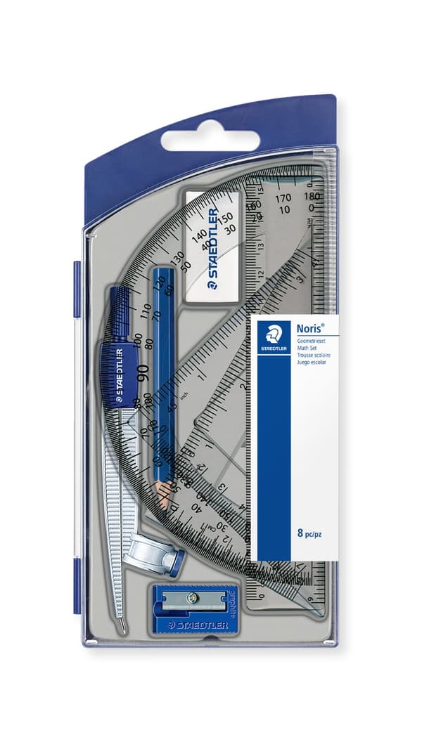 Noris skolesett med passer Staedtler