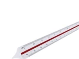 Målestok Maped, 6 måleskalaer (1:20 - 1:125), 30 cm