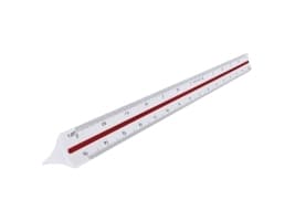 Målestok Maped, 6 måleskalaer (1:20 - 1:125), 30 cm