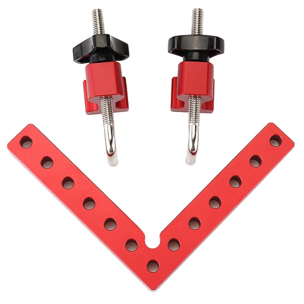 Træbearbejdning Precision Clamping Square L-formet Auxiliary Fixture Splicing Board Carpenter Square Liner, 140mm