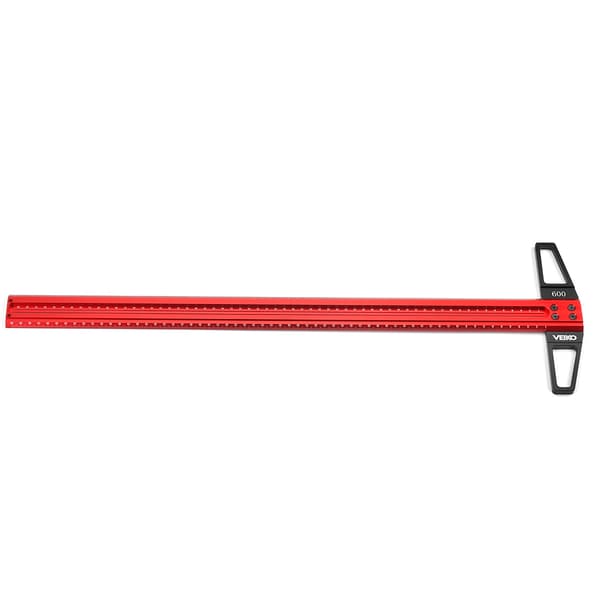 VEIKO TS Precision Træbearbejdning Line Scriber Marking T Liner Aluminium Alloy Hole Positioning Marking Gauge, 600mm