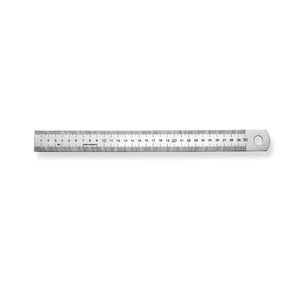 Lineal 300x30x1,0mm rustfri type 498