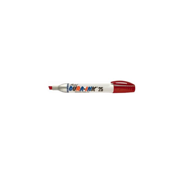 Bläckmarkör Markal Dura-Ink 25, 3 & 6mm, röd