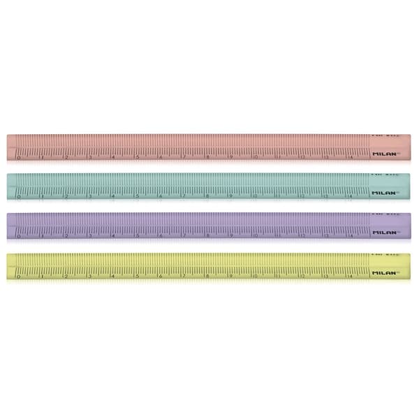 Milan Display Box 60 New Look Linjaler 15 Centimeter New Look Serier Durchsichtig
