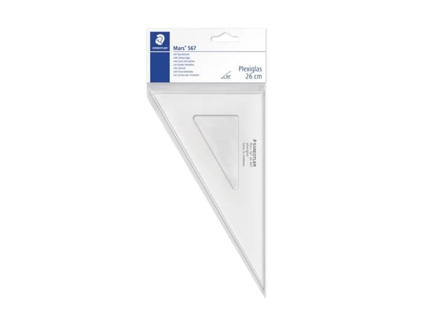 Mars Plexi Vinkel Lineal 60/30 32 Cm - (10 stk.)