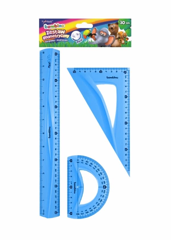 Geometrinen setti 3 elementtiä, flexi, 30 cm BAMBINO