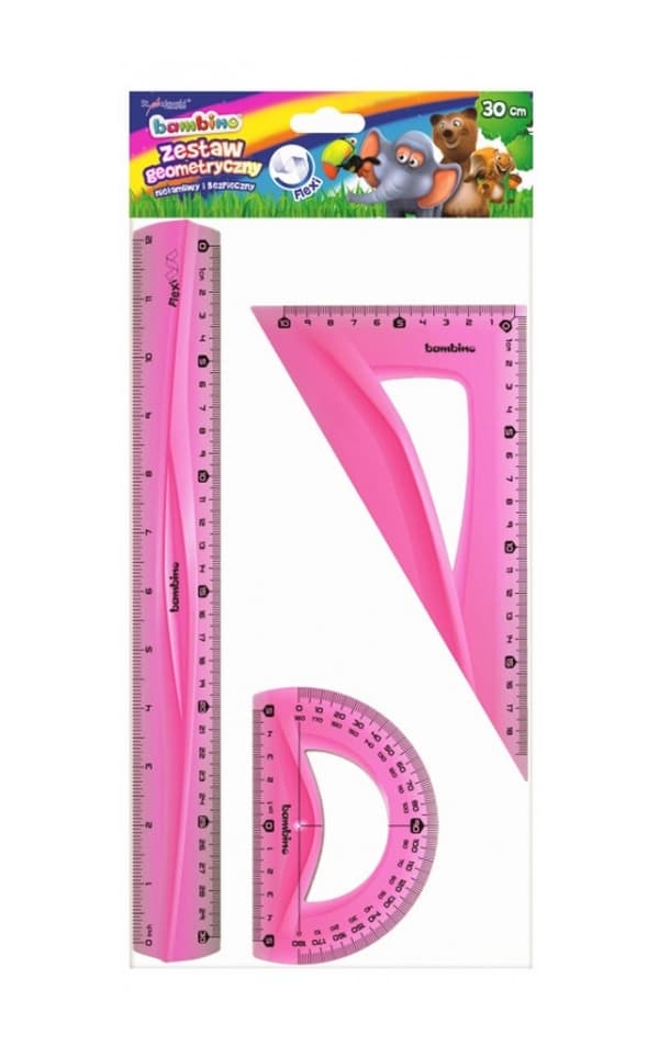 Geometrinen setti 3 elementtiä, flexi, 30 cm BAMBINO