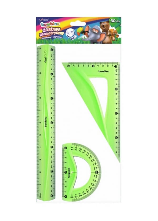 Geometrinen setti 3 elementtiä, flexi, 30 cm BAMBINO