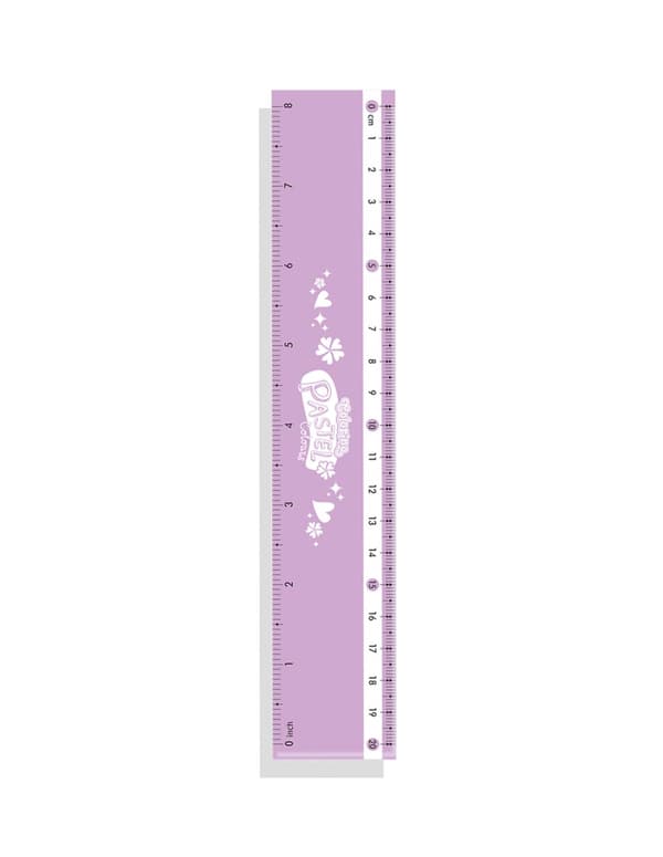 Plastlineal 20 cm Pastel Colorino